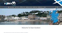 Desktop Screenshot of explore-oban.com